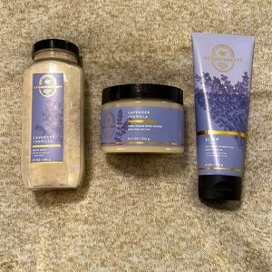 Bath and Body Works Lavender + Vanilla set